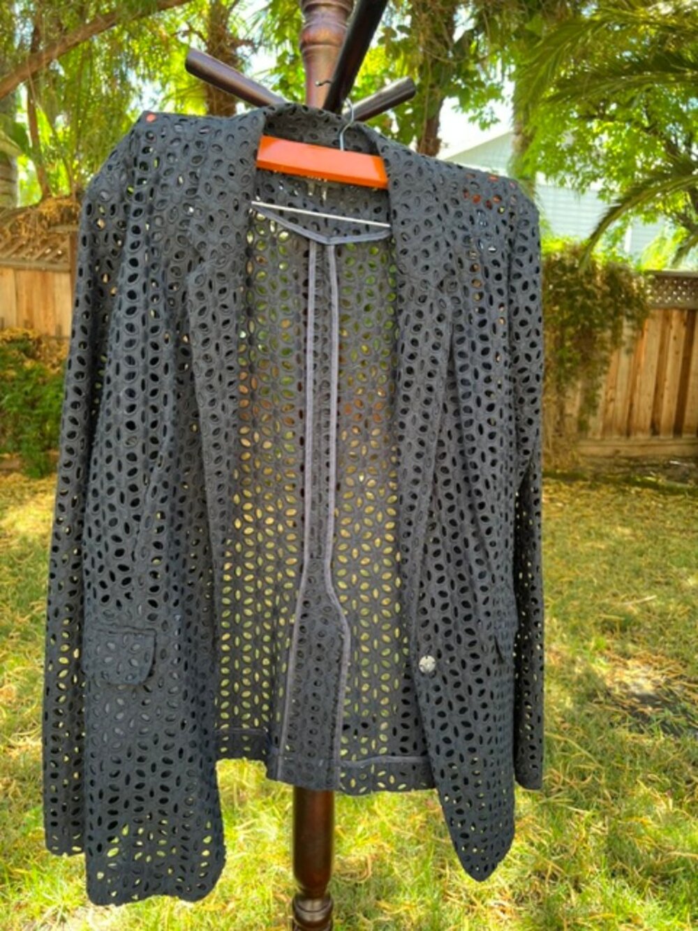 DKNY Eyelet Blazer SZ 14